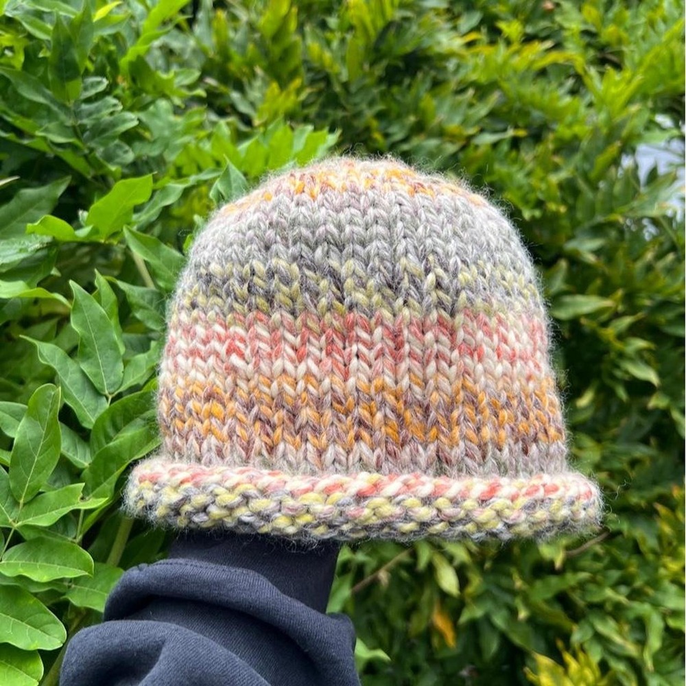 Hand knit chunky beanie, Coney Island Knit